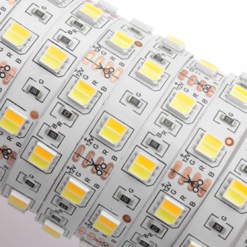 Светодиодная лента Apeyron 14,4W/m 60LED/m 5050SMD теплый белый/холодный белый 2,5M 10-222