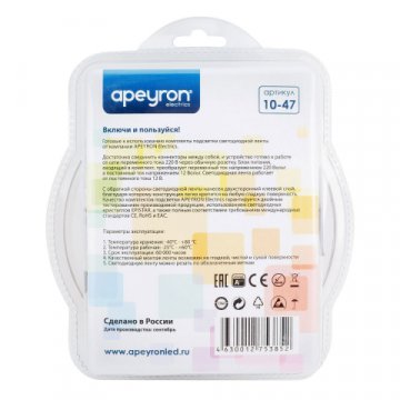 Светодиодная лента Apeyron 7,2W/m 30LED/m 3528SMD разноцветная 5M 10-47