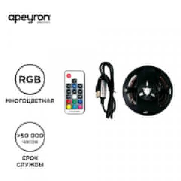Светодиодная лента Apeyron 7,2W/m 30LED/m 5050SMD разноцветная 1M 10-69