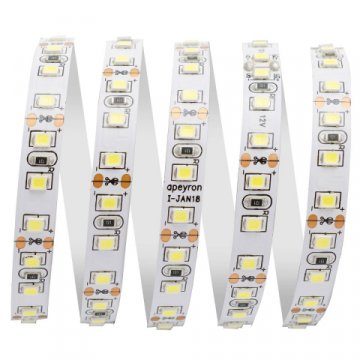 Светодиодная лента Apeyron 9,6W/m 120LED/m 3528SMD холодный белый 3M 214BL