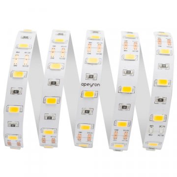 Светодиодная лента Apeyron 9,6W/m 60LED/m 5630SMD теплый белый 2M 200BL