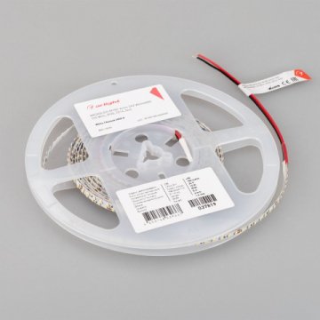 Светодиодная лента Arlight 10W/m 182LED/m 2216SMD холодный белый 5M MicroLed-M182-4mm 24V White6000 037819