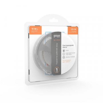 Светодиодная лента Gauss 10W/m 120LED/m 2835SMD теплый белый 2M BT035