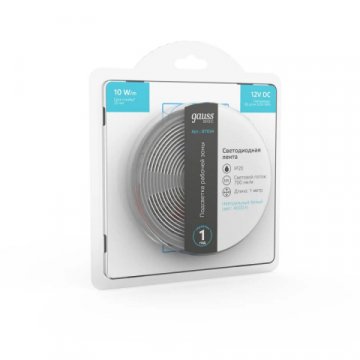 Светодиодная лента Gauss 10W/m 60LED/m 5050SMD нейтральный белый 1M BT034