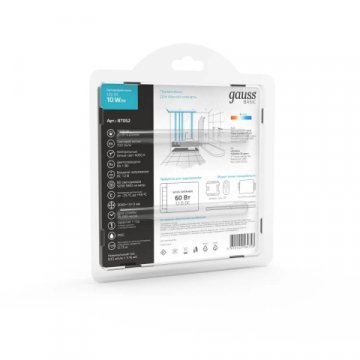 Светодиодная лента Gauss 10W/m 60LED/m 5050SMD нейтральный белый 3M BT052