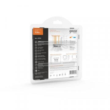 Светодиодная лента Gauss 10W/m 60LED/m 5050SMD теплый белый 5M BT051