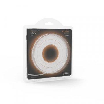 Светодиодная лента Gauss 6,5W/m 120LED/m 2835SMD теплый белый 5M 312000165