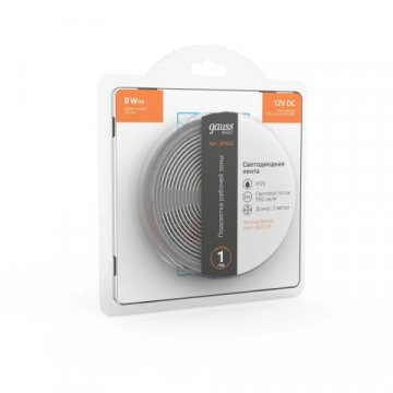 Светодиодная лента Gauss 8W/m 60LED/m 5050SMD теплый белый 3M BT022