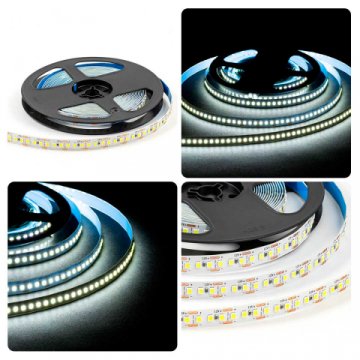 Светодиодная лента OGM 14,4W/m 180LED/m 2835SMD холодный белый 5M LSE-264