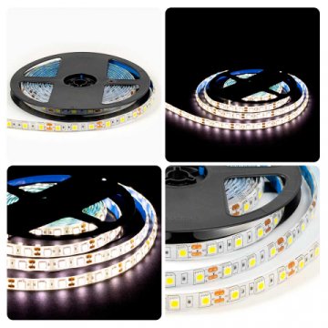 Светодиодная лента OGM 14,4W/m 60LED/m 5050SMD дневной белый 5M LSE-274