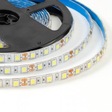 Светодиодная лента OGM 14,4W/m 60LED/m 5050SMD холодный белый 5M LSE-275