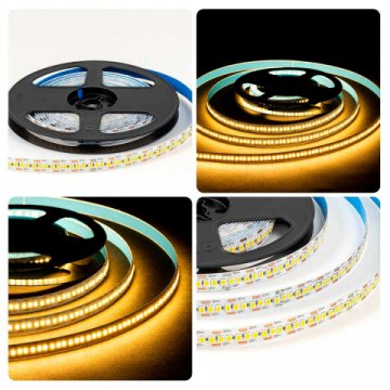 Светодиодная лента OGM 19,2W/m 240LED/m 2835SMD теплый белый 5M LSE-265