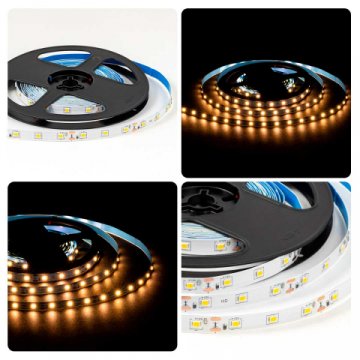 Светодиодная лента OGM 4,8W/m 60LED/m 2835SMD теплый белый 5M LSE-246