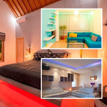 Светодиодная лента OGM 7,2W/m 30LED/m 5050SMD разноцветный (RGB) 5M LSE-280