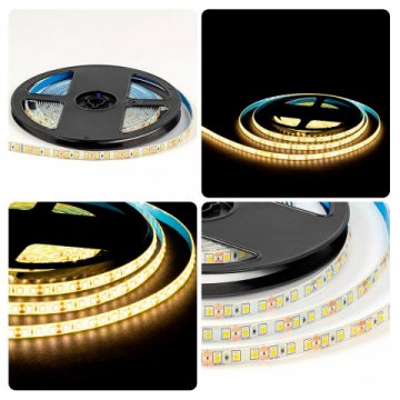 Светодиодная лента OGM 9,6W/m 120LED/m 2835SMD теплый белый 5M LSE-259