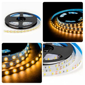 Светодиодная лента OGM 9,6W/m 60LED/m 5630SMD теплый белый 5M LSE-288