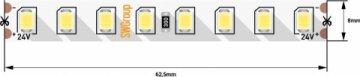 Светодиодная лента SWG 11,5W/m 128LED/m 2835SMD холодный белый 5M 003598