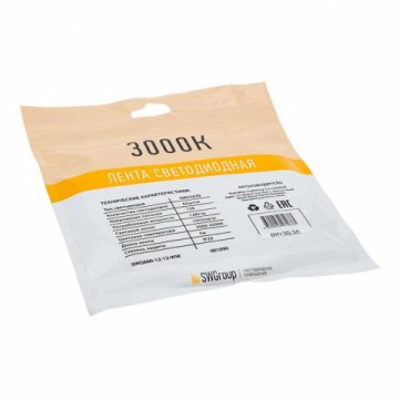 Светодиодная лента SWG 12W/m 60LED/m 5630SMD теплый белый 5M 001690