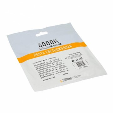 Светодиодная лента SWG 14,4W/m 160LED/m 2835SMD холодный белый 5M 003606