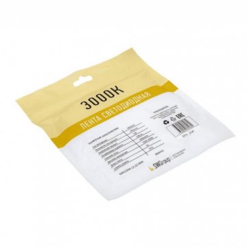 Светодиодная лента SWG 22W/m 204LED/m 2835SMD теплый белый 5M 004492