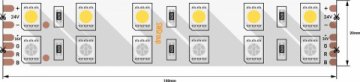 Светодиодная лента SWG 28,8W/m 120LED/m 5050SMD RGB/ холодный белый 5M 000969