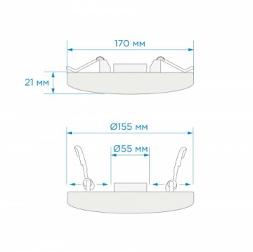 Светодиодная панель безрамочная Apeyron 06-108