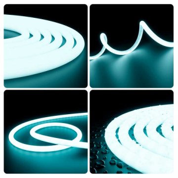 Светодиодная влагозащищенная лента Apeyron 14,4W/m 120LED/m 2835SMD холодный белый 5M 00-325