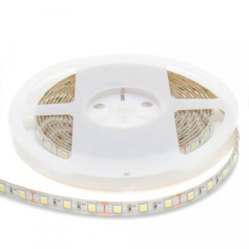 Светодиодная влагозащищенная лента Apeyron 14,4W/m 60LED/m 5050SMD холодный белый 5M 10BL