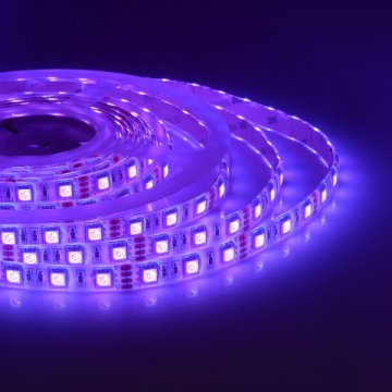 Светодиодная влагозащищенная лента Apeyron 14,4W/m 60LED/m 5050SMD разноцветная 5M 00-12