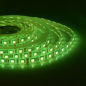 Светодиодная влагозащищенная лента Apeyron 14,4W/m 60LED/m 5050SMD разноцветная 5M 12BL