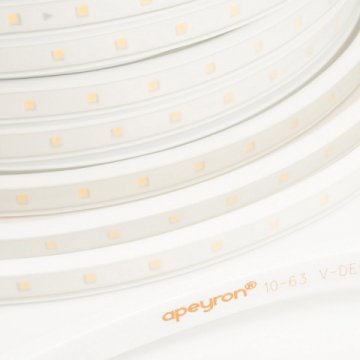 Светодиодная влагозащищенная лента Apeyron 6W/m 60LED/m 2835SMD теплый белый 25M 10-56