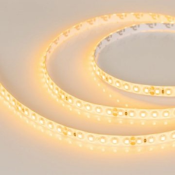 Светодиодная влагозащищенная лента Arlight 9,6W/m 120LED/m 2835SMD желтый 5M 015132(2)