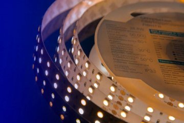 Светодиодная влагозащищенная лента DesignLed 28,8W/m 120LED/m 5050SMD теплый/холодный белый 5M 000515