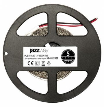 Светодиодная влагозащищенная лента Jazzway 14,4W/m 60Led/m 5050SMD холодный белый 5M 1000958