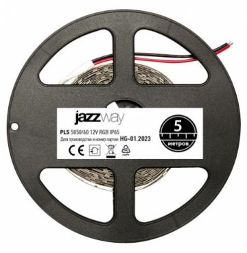 Светодиодная влагозащищенная лента Jazzway 14,4W/m 60Led/m 5050SMD разноцветная 5M 1001948