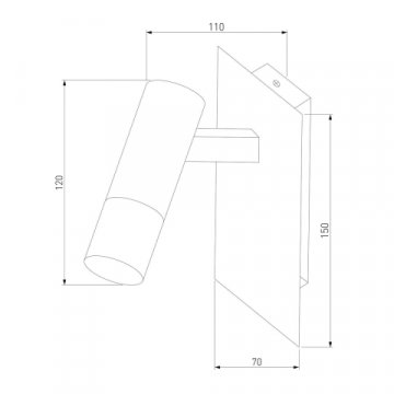 Светодиодный спот Eurosvet Cast 20142/1 Led белый/хром