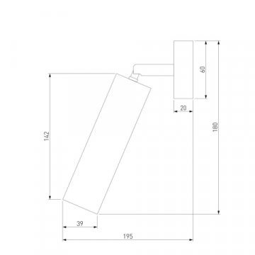 Светодиодный спот Eurosvet Ease 20128/1 LED черный