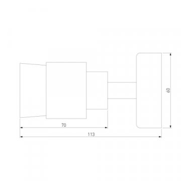 Светодиодный спот Eurosvet Plat 20125/1 серебро