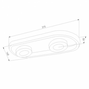 Светодиодный спот Eurosvet Slam 20123/2 LED белый / черный