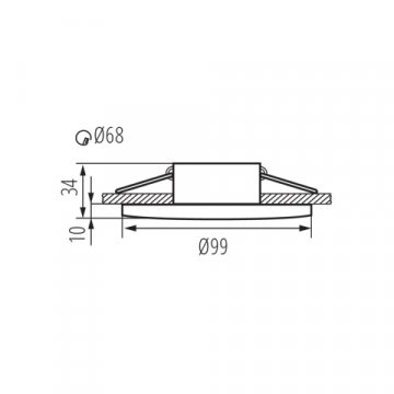 Точечный светильник Kanlux DROXY IP65 DSO-B 33126