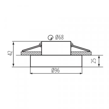 Точечный светильник Kanlux ELICEO-ST DSO B/B 35284