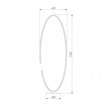 Торшер Eurosvet 80415/1 сатин-никель
