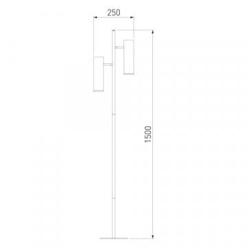 Торшер Eurosvet Barre 01087/2 черный