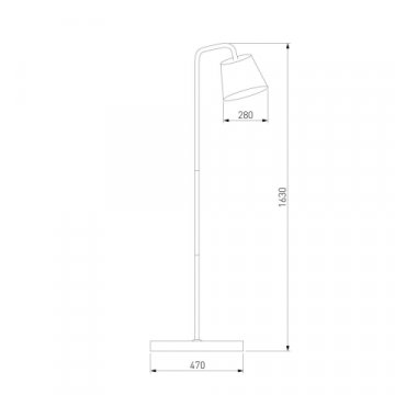 Торшер Eurosvet Montero 01135/1 белый
