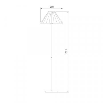 Торшер Eurosvet Peony 01133/1 хром/графит