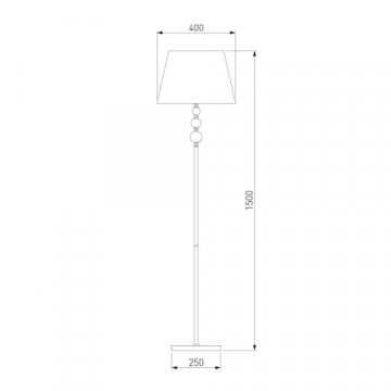 Торшер Eurosvet Sortino 01072/1 хром