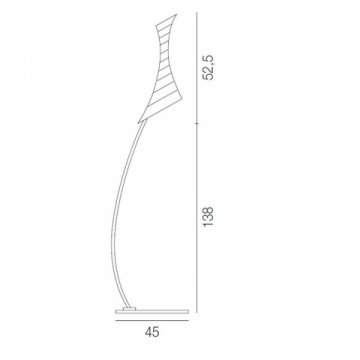 Торшер Vistosi PT Twister TO GR Terra