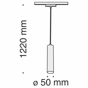 Трековый светодиодный светильник для магнитного шинопровода Maytoni Track Lamps TR016-2-12W4K-B