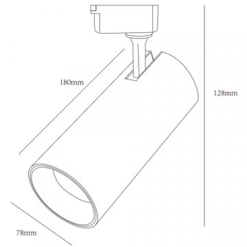 Трековый светодиодный светильник ЭРА TR5-30 COB WH Б0049054