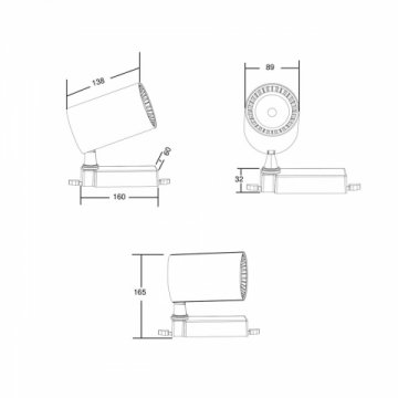 Трековый светодиодный светильник Maytoni Vuoro TR029-3-20W3K-B